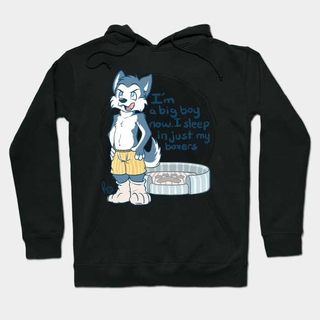 Big boy husky Hoodie by theamylloydminster